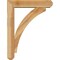 Ekena Millwork Thorton Craftsman Rough Sawn Bracket w/ Offset Brace, Western Red Cedar, 6"W x 26"D x 34"H BKT0604X26X34THR04RWR - alternate 3